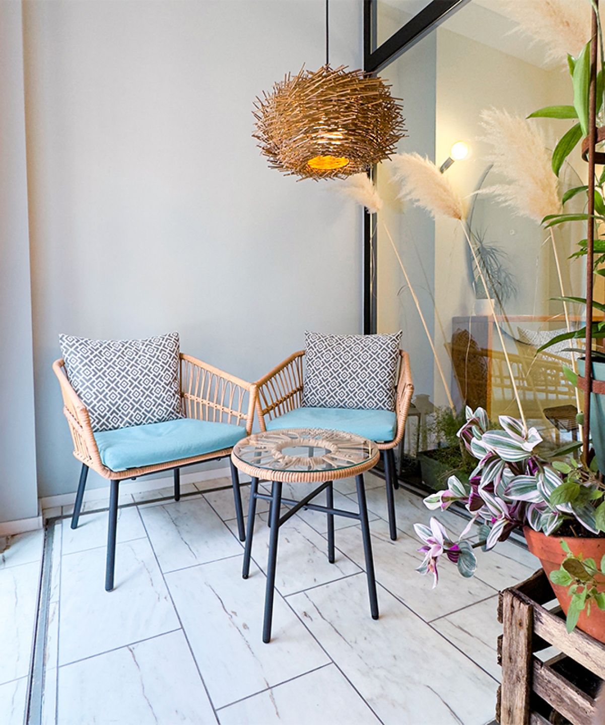 Einladender Wartebereich